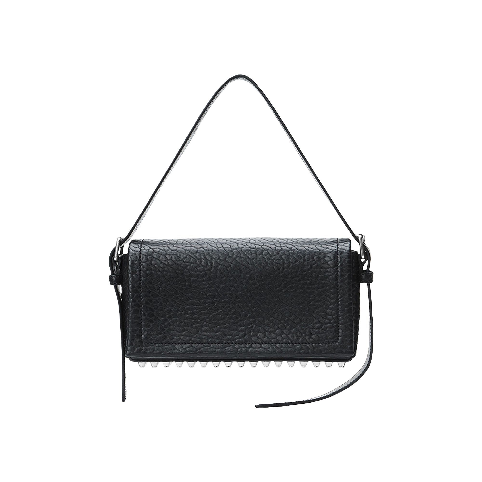 Pre-owned Alexander Wang Ricco Crushed Slim Flap Bag 'black' | Women's Size Onesize