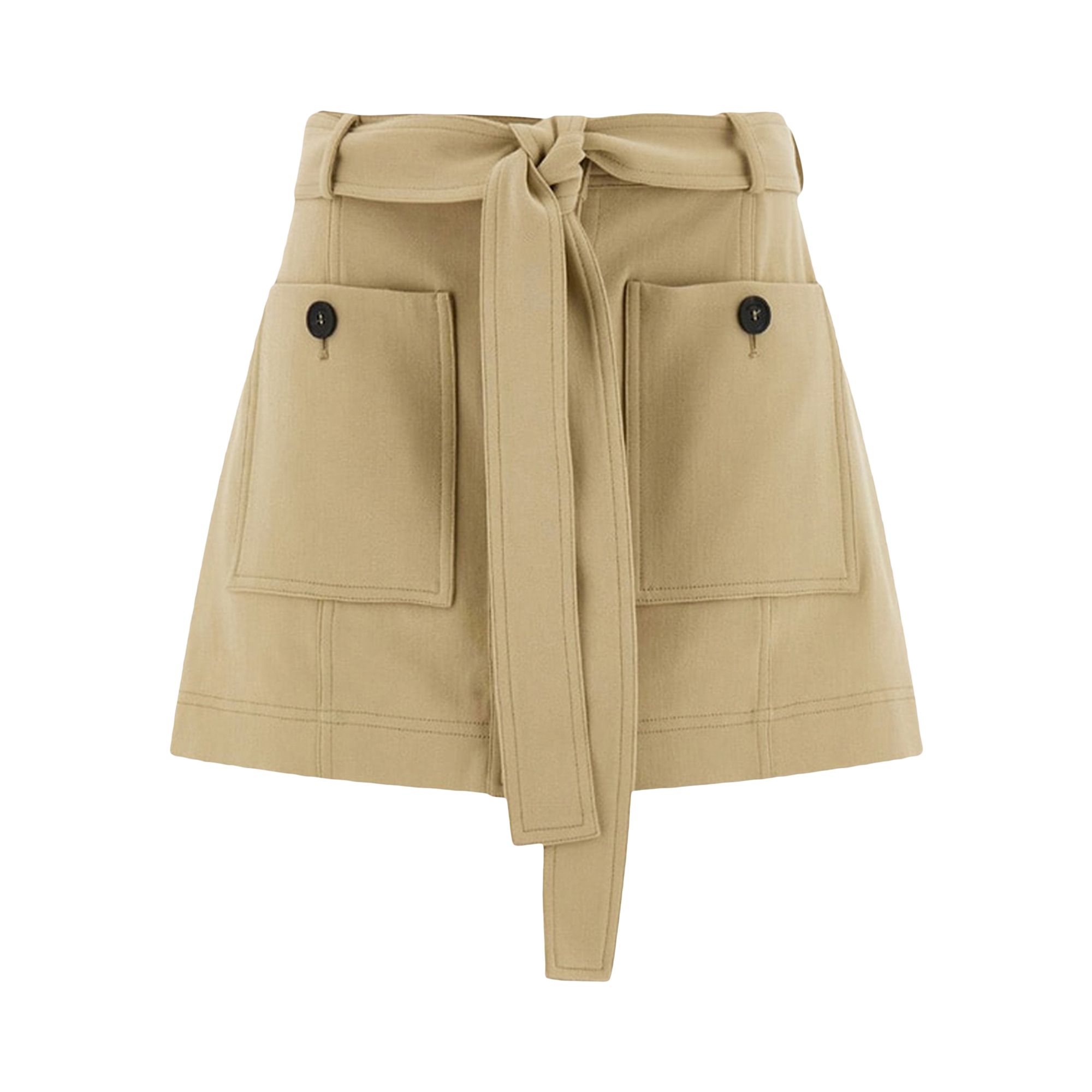 Pre-owned Ferragamo Skirt 'sand / Stone' | Tan | Women's Size 38 In Brown