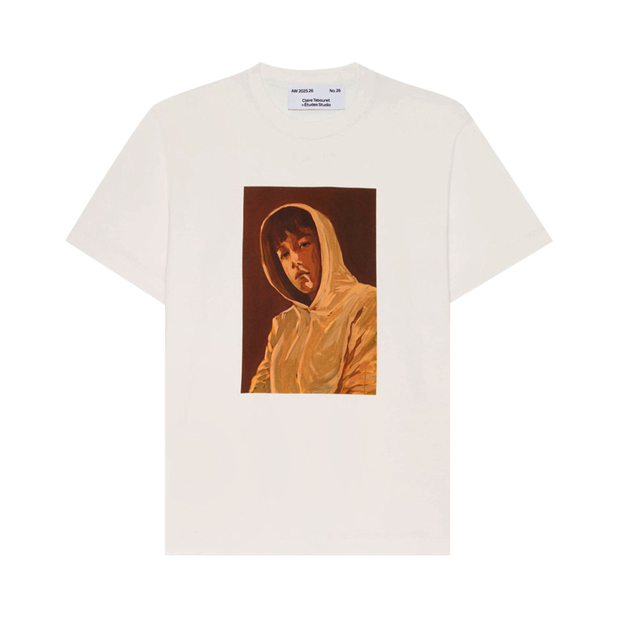 Pre-owned Etudes Studio Etudes X Claire Tabouret Regular T-shirt 'ivory' | White | Men's Size Xs