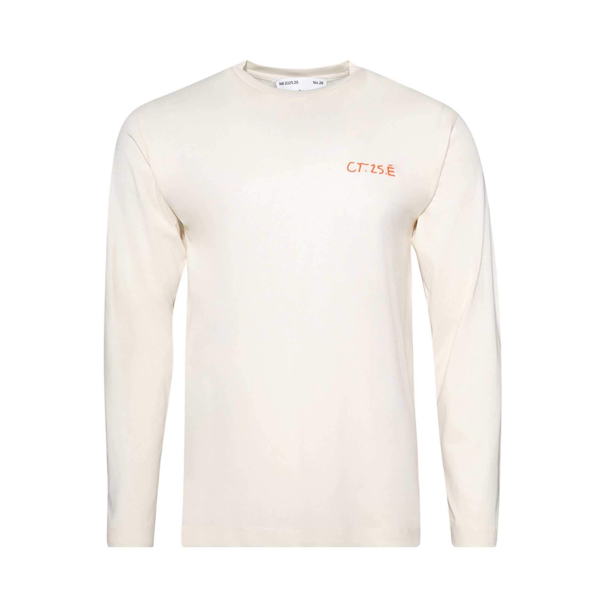 Pre-owned Etudes Studio Etudes X Claire Tabouret Long-sleeve Regular T-shirt 'ivory' | White | Men's Size S