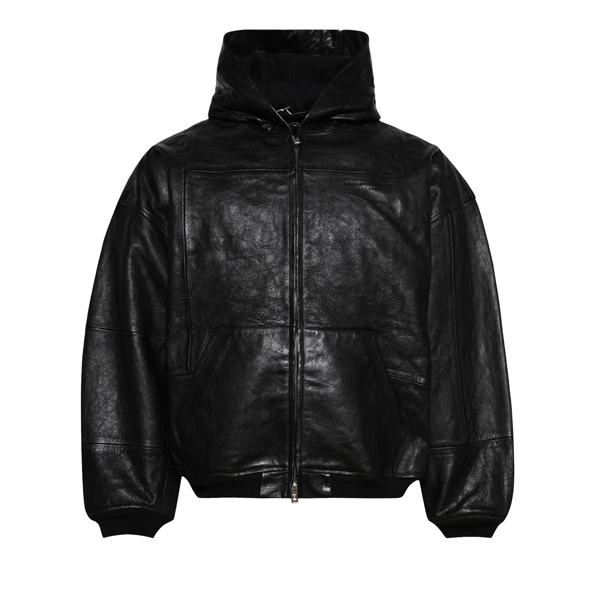 Pre-owned Alexander Wang Patchwork Hoodie Jacket 'black' | Men's Size L