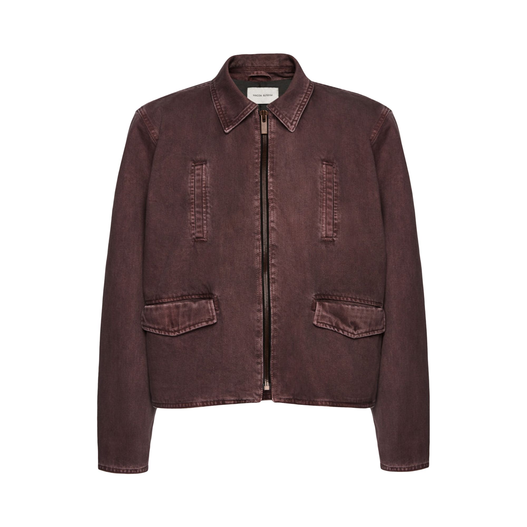 Pre-owned Magda Butrym Denim Jacket 'brown' | Women's Size 36