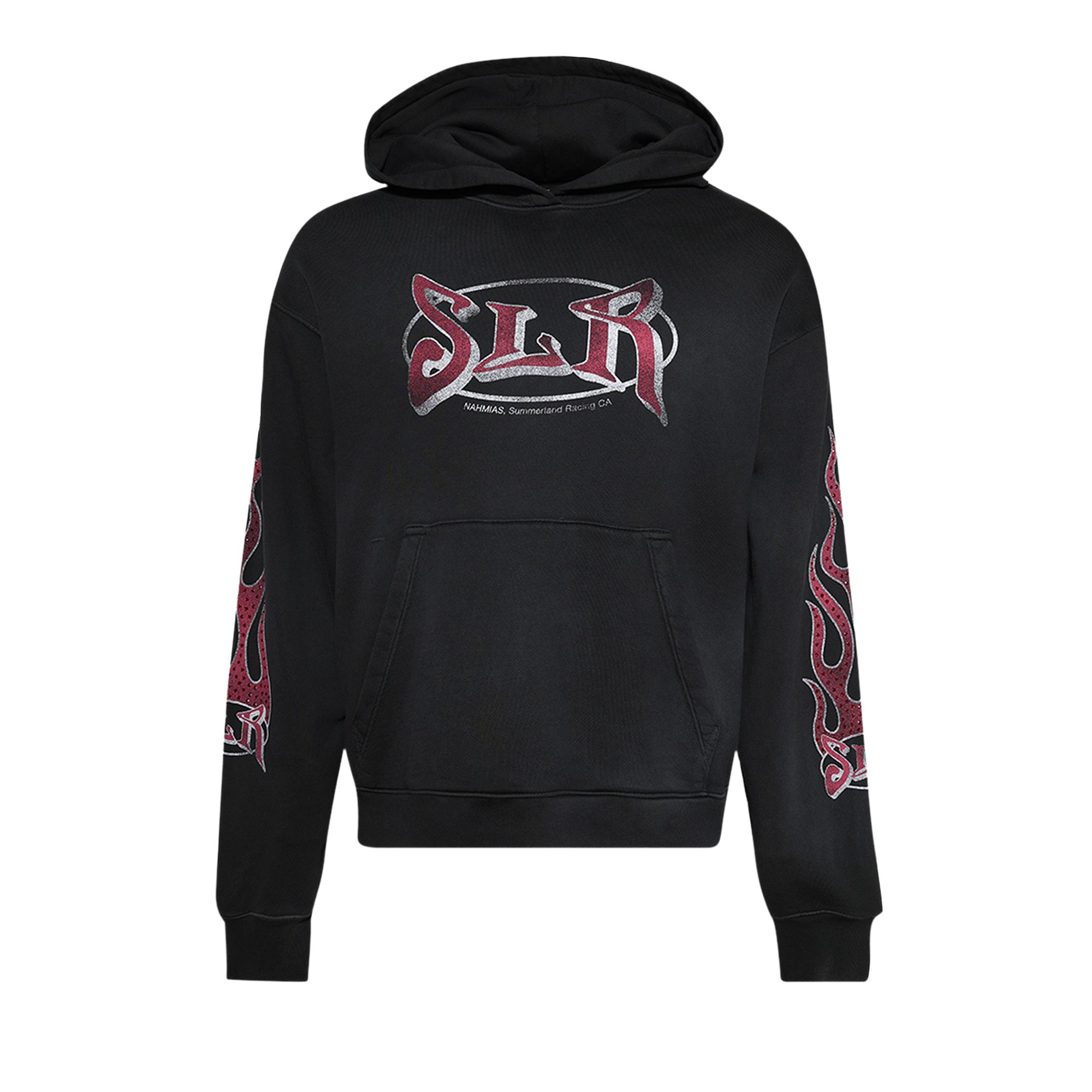 Pre-owned Nahmias Summerland Racing Crystal Hoodie 'aged Black' | Men's Size S