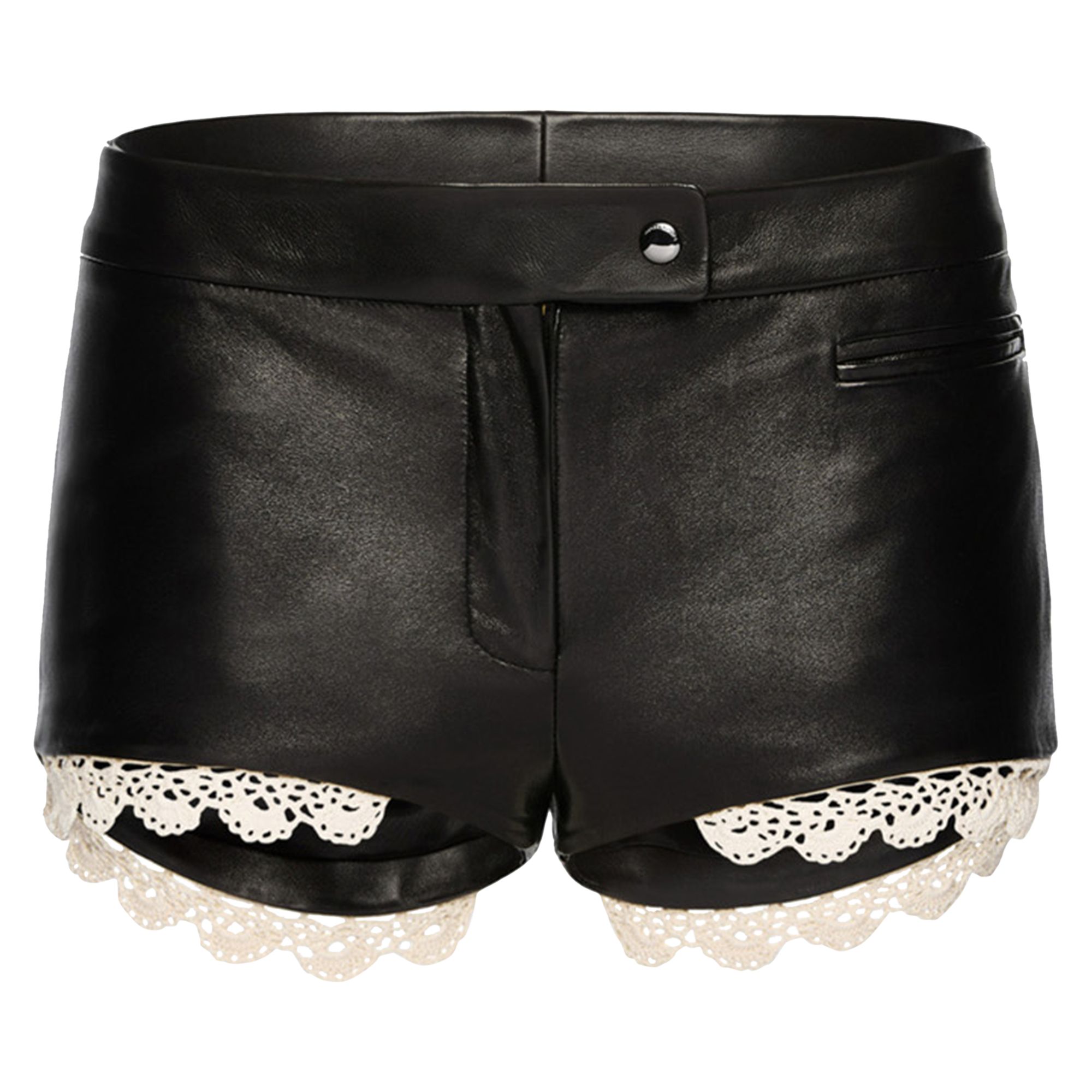Pre-owned Magda Butrym Leather Shorts 'black' | Women's Size 40