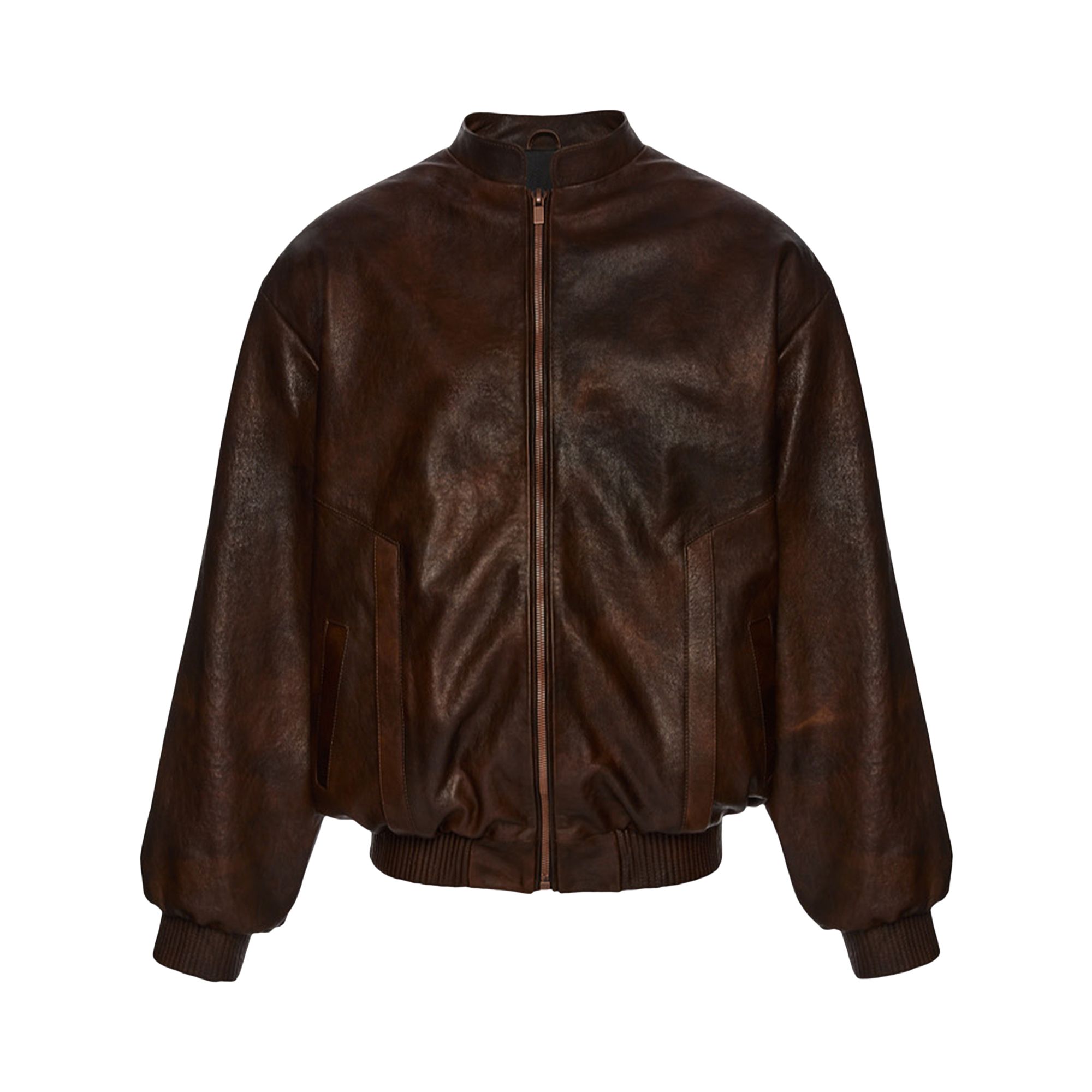 Pre-owned Magda Butrym Leather Jacket 'brown' | Women's Size 34