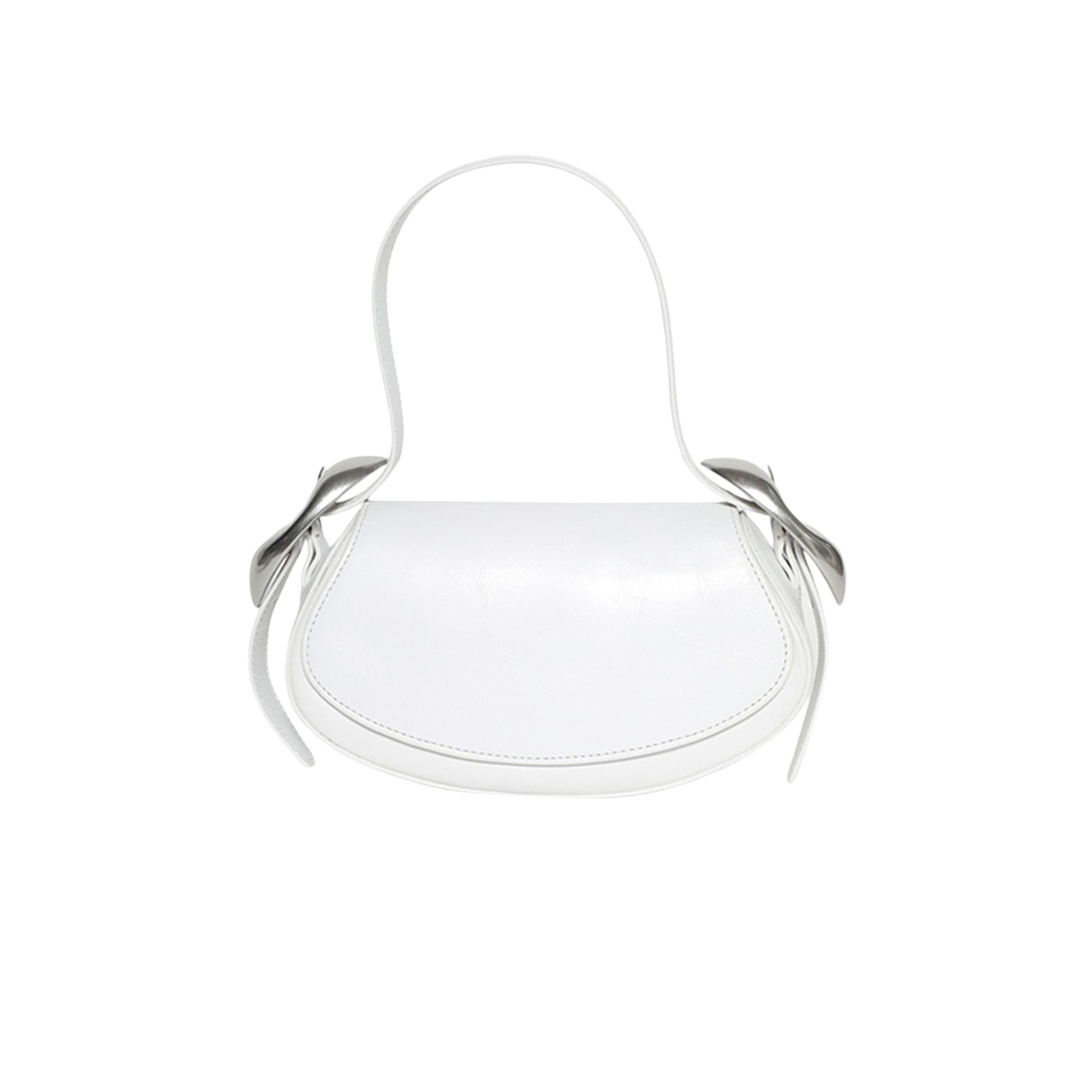 Pre-owned Alexander Wang Orb Small Flap Bag 'white' | Women's Size Onesize