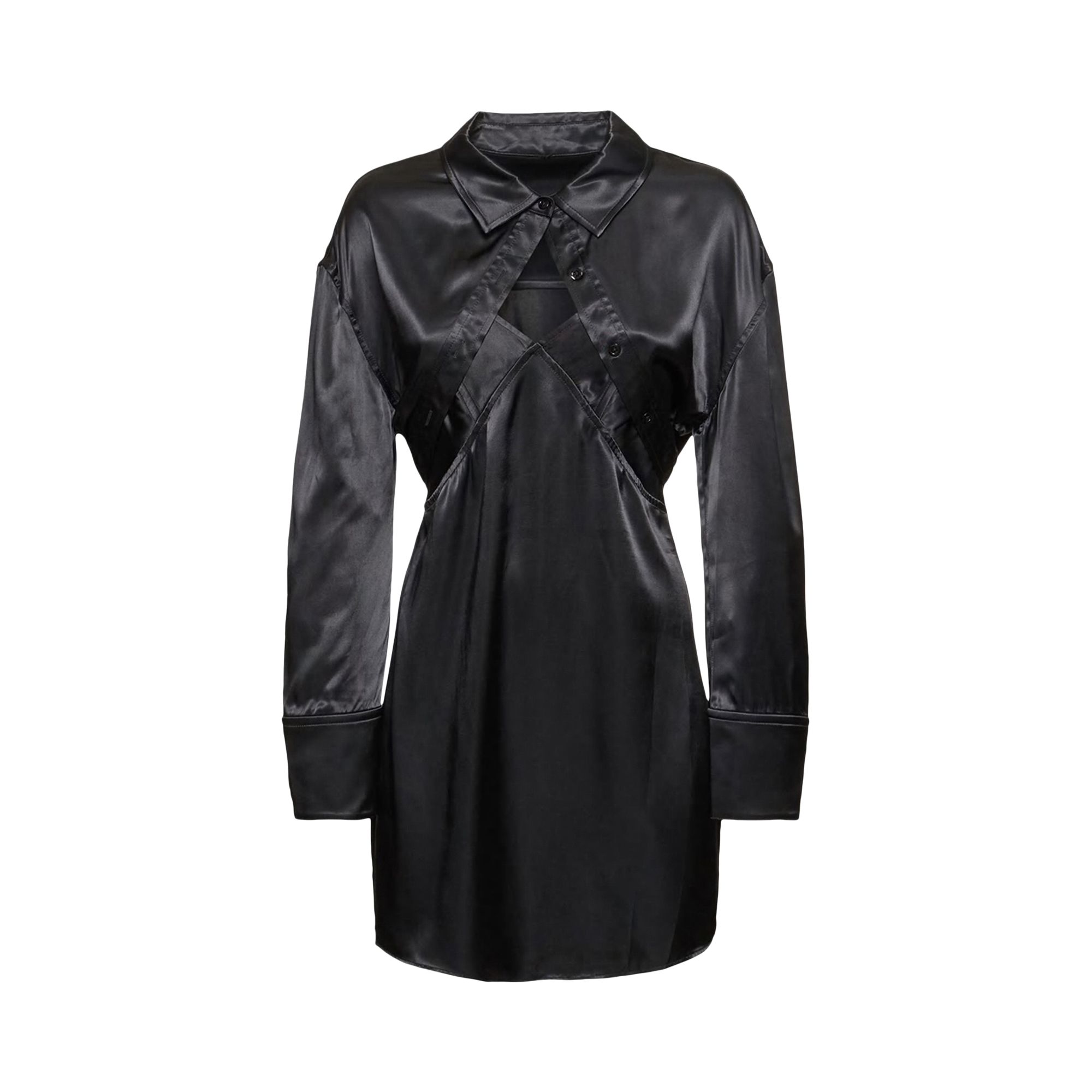 Pre-owned Alexander Wang Prestyled Slip Dress W/ Bolero Combo 'black' | Women's Size L