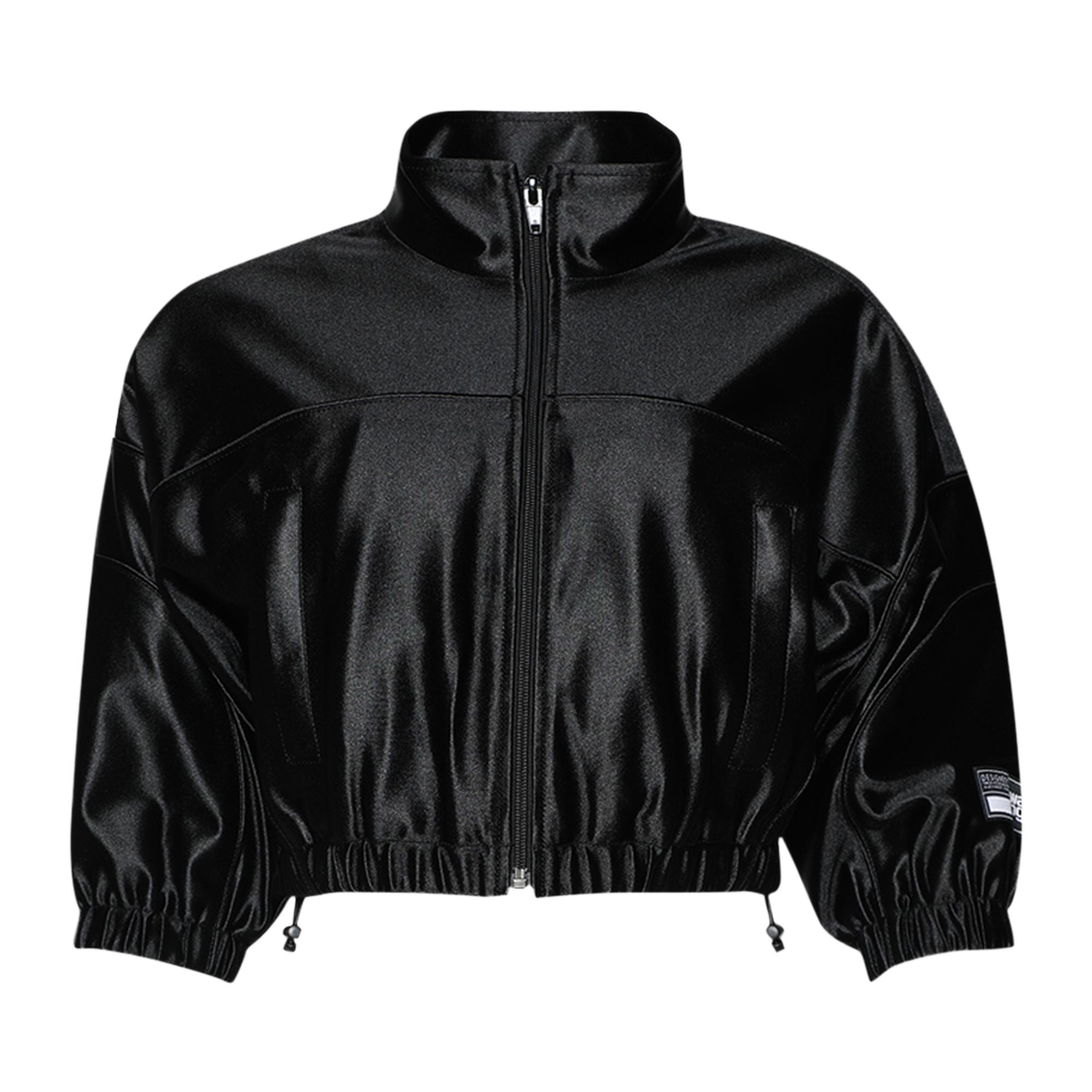 Pre-owned Alexander Wang Cropped Track Jacket W/ Piping 'black' | Women's Size Xs