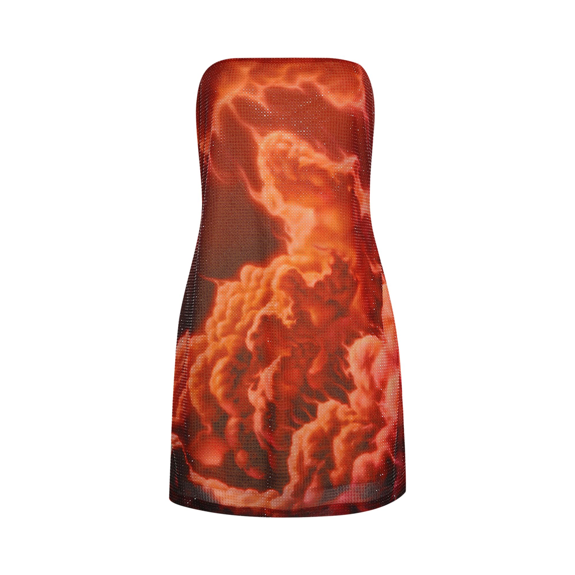 Pre-owned Alexander Wang Strapless Mini Dress 'red/clear' | Women's Size S