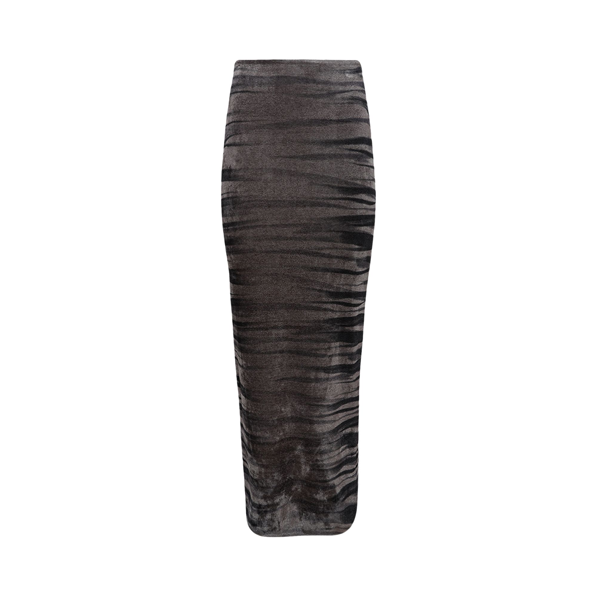 Pre-owned Alexander Wang Maxi Skirt W/ Animal Print 'eiffel Tower' | Grey | Women's Size S In Gray