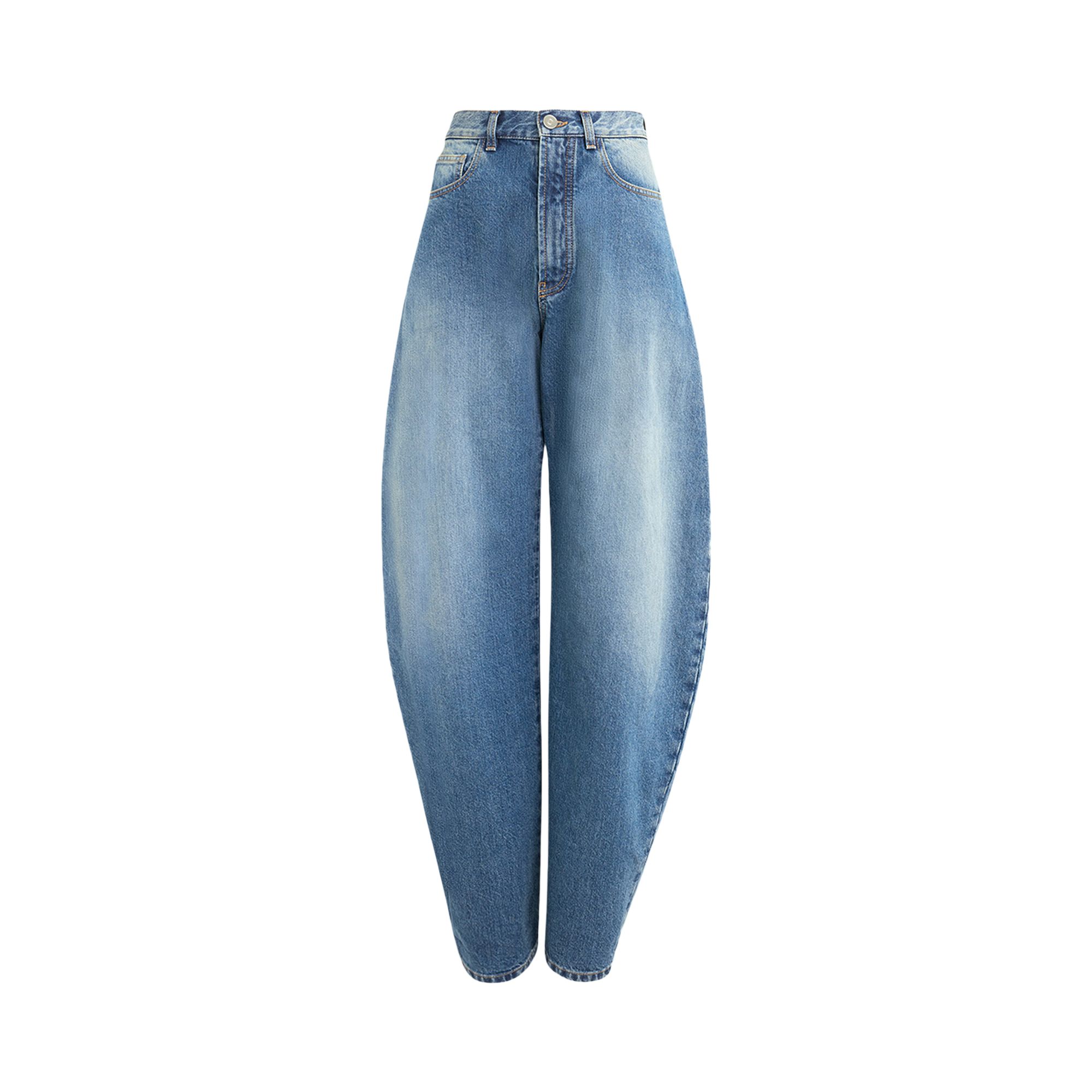 Pre-owned Alaïa Round Pants 'bleu Vintage' | Blue | Women's Size 42
