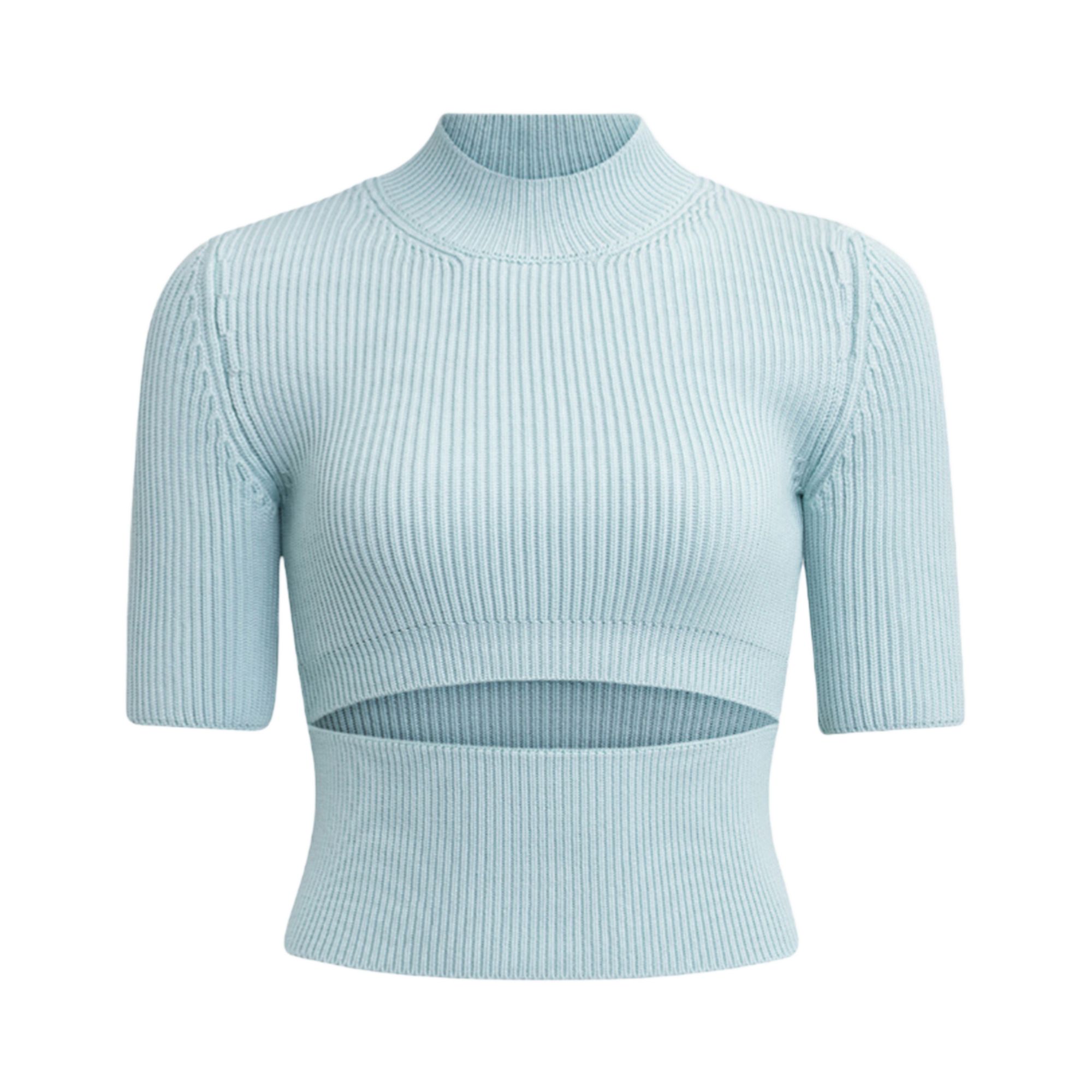 Pre-owned Alaïa Slit Crop Top 'menthe' | Green | Women's Size 36