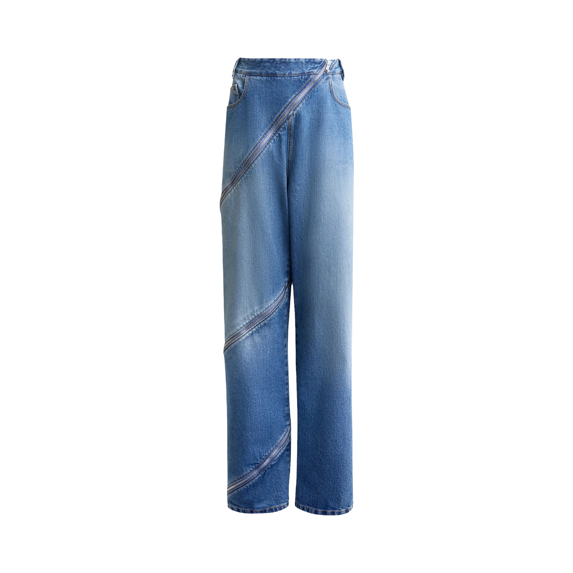 Pre-owned Alaïa Spiral Pants 'bleu Vintage' | Blue | Women's Size 38