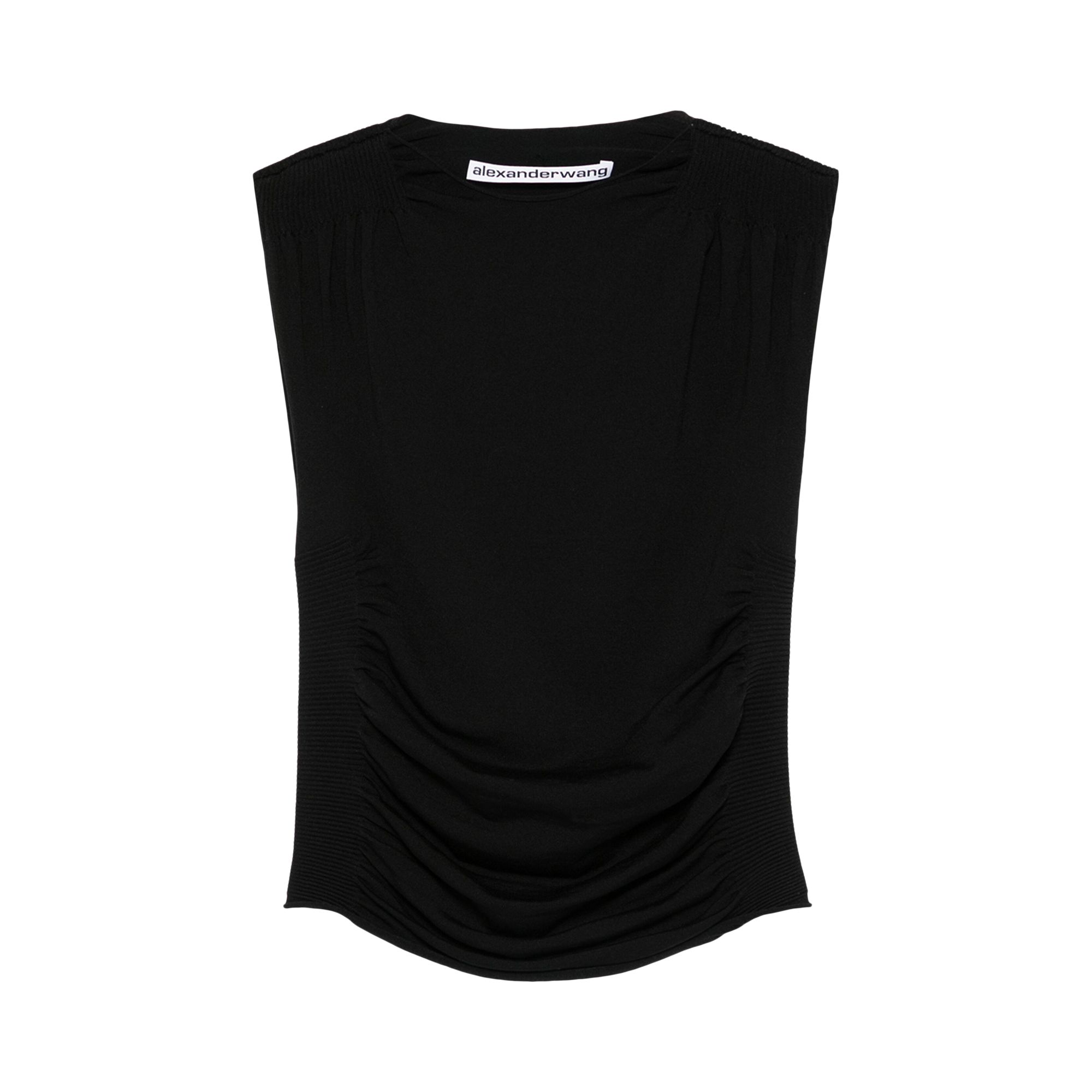 Pre-owned Alexander Wang Ruched Tank 'black' | Women's Size L