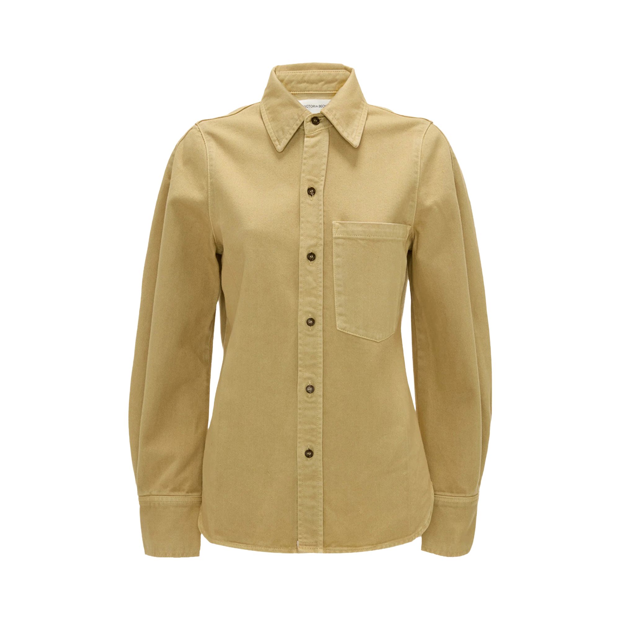 Pre-owned Victoria Beckham Shoulder Detail Slim Shirt 'butter Yellow Garment' | Women's Size 8