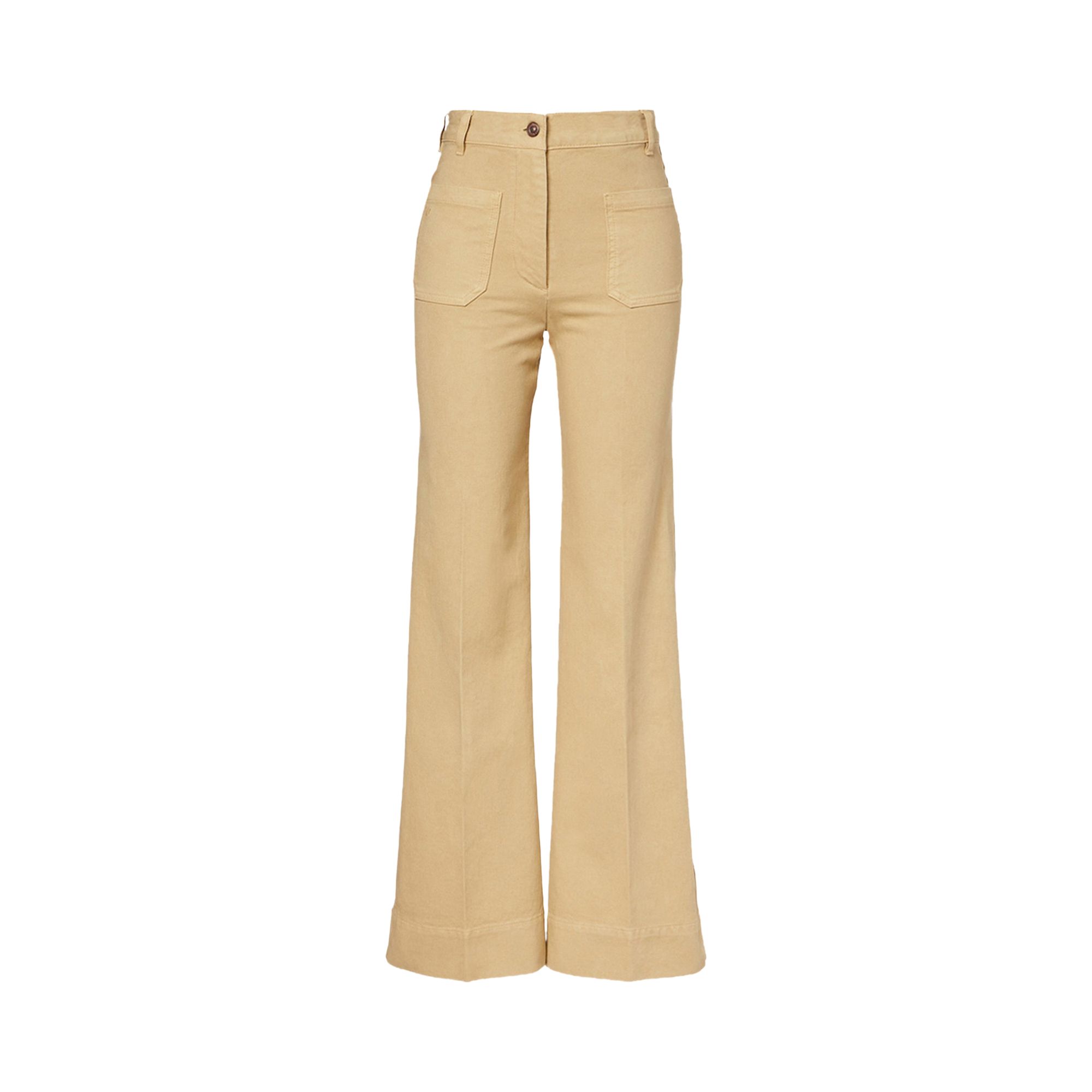 Pre-owned Victoria Beckham Regular Alina Jean 'butter Yellow Garment Dye' | Women's Size 29