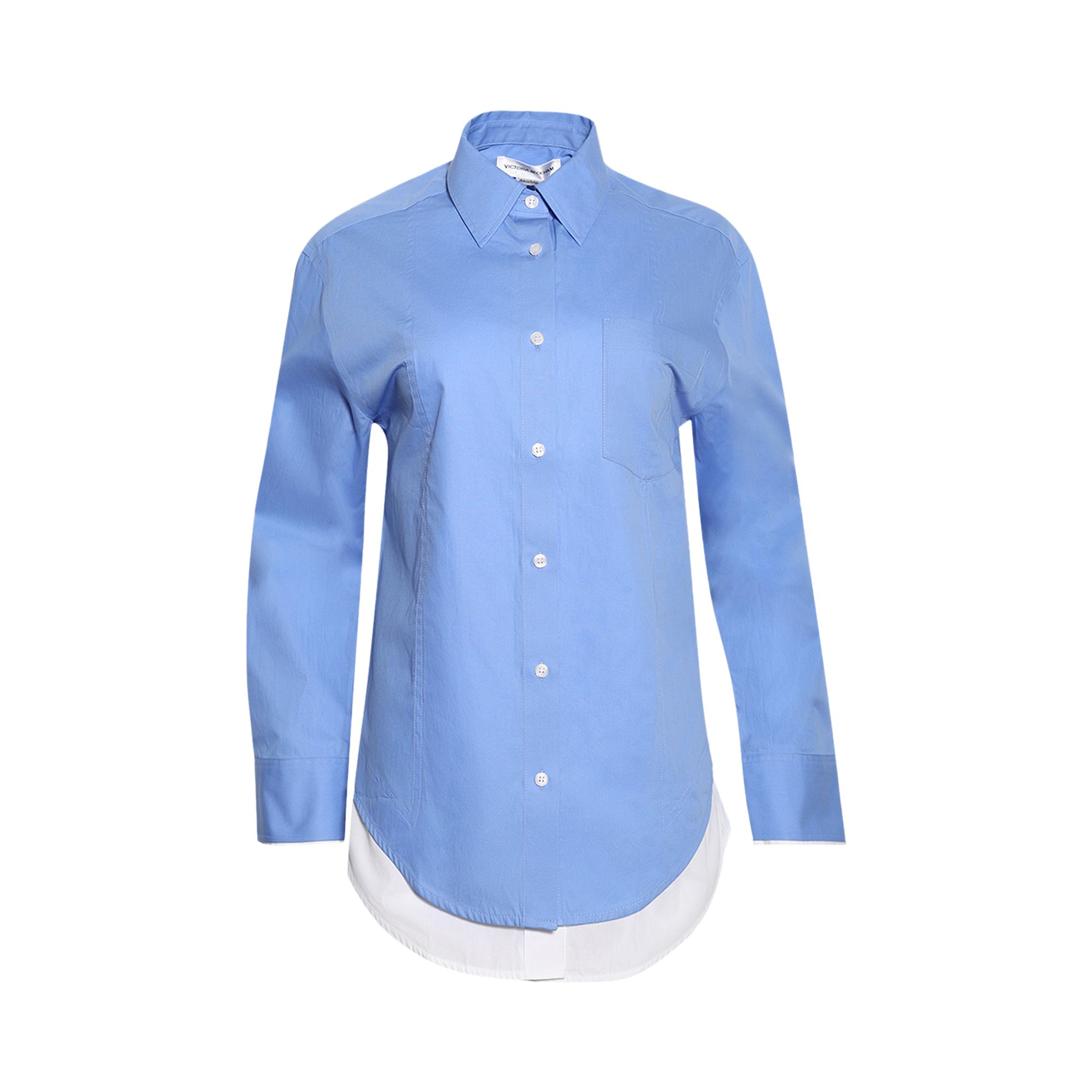 Pre-owned Victoria Beckham Double-layer Shirt 'oxford Blue' | Women's Size 4