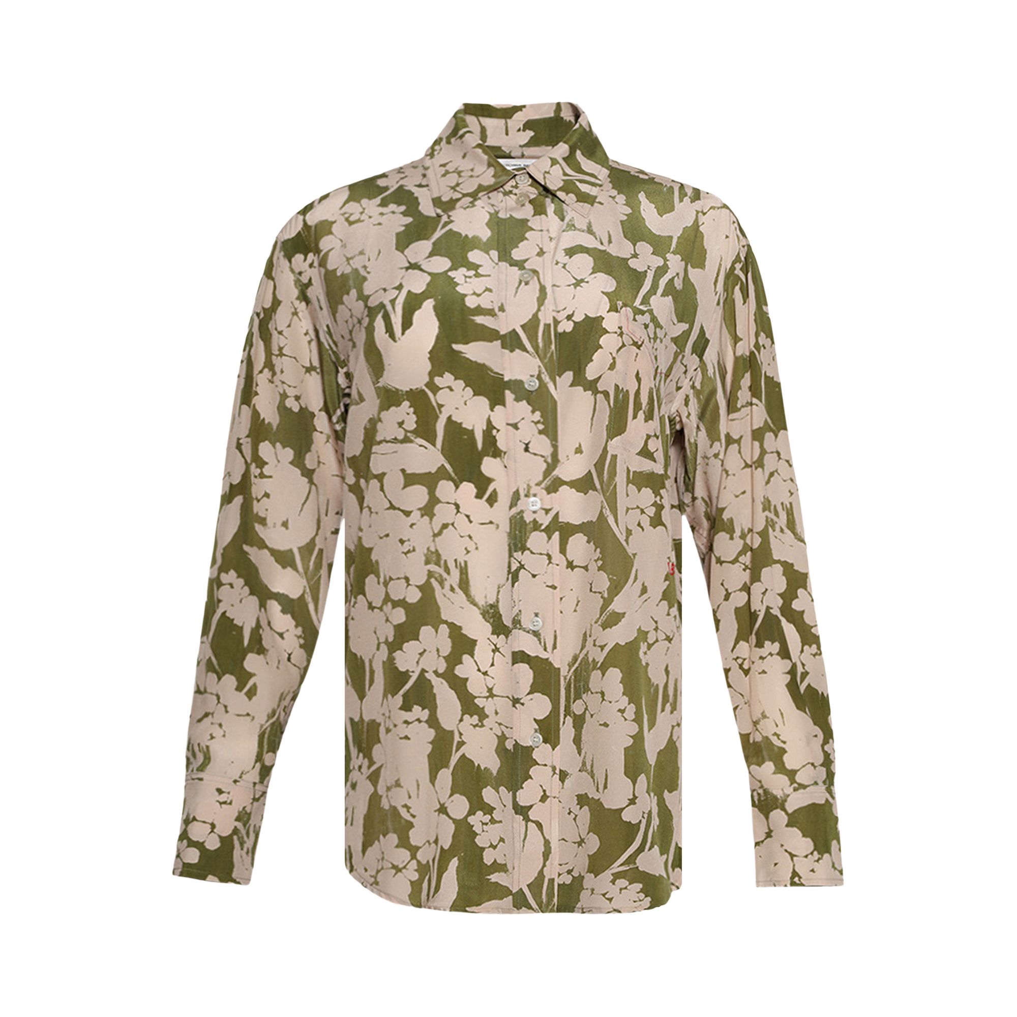 Pre-owned Victoria Beckham Pyjama Shirt 'parakeet/blush' | Green | Women's Size 10