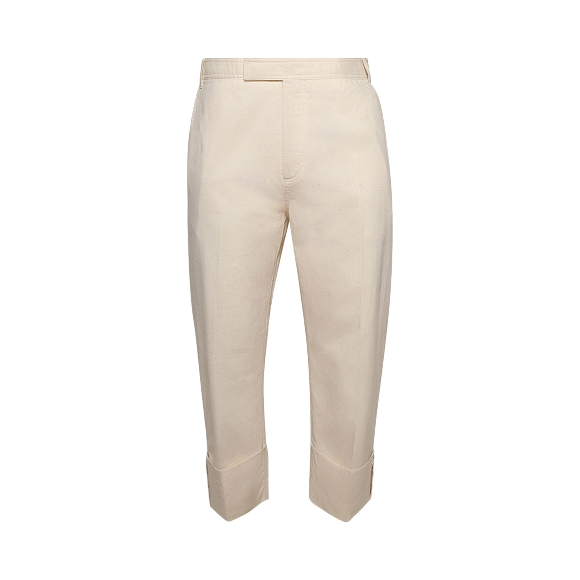 Pre-owned Thom Browne Unconstructed Straight Leg Single Welt Pocket Trouser 'muslin' | Tan | Men's Size 4