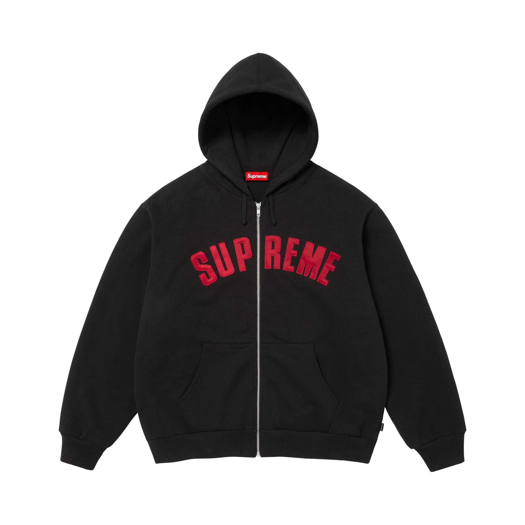Pre-owned Supreme Arc Thermal Lined Zip Up Hooded Sweatshirt 'black' | Men's Size Xl