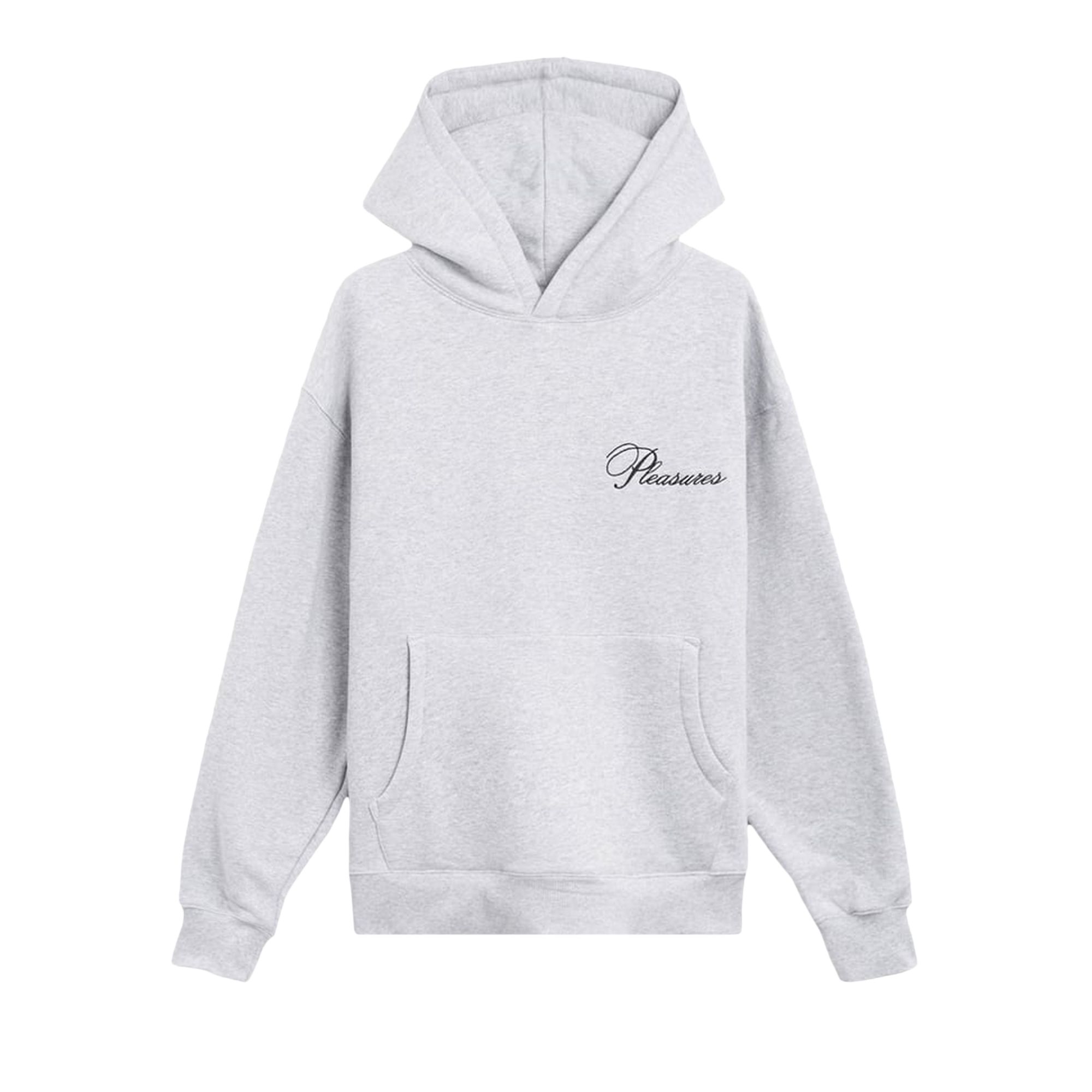 Pre-owned Pleasures Cafe Hoodie 'heather Grey' | Men's Size Xl In Gray