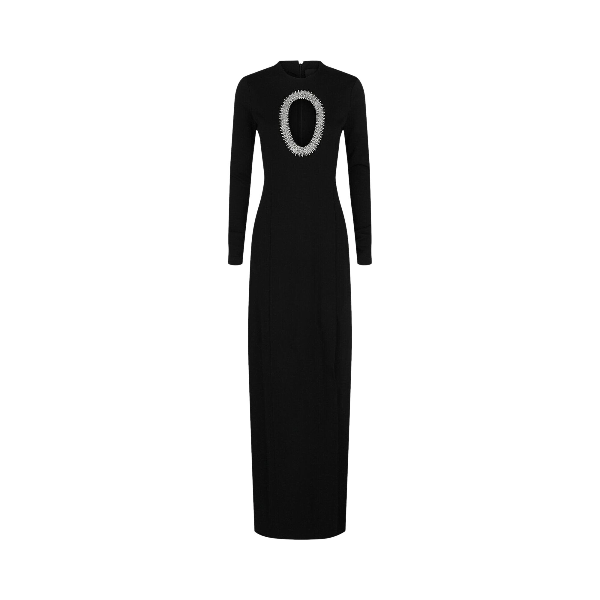 Pre-owned Givenchy Cutout Crystal Embellished Gown 'black' | Women's Size S