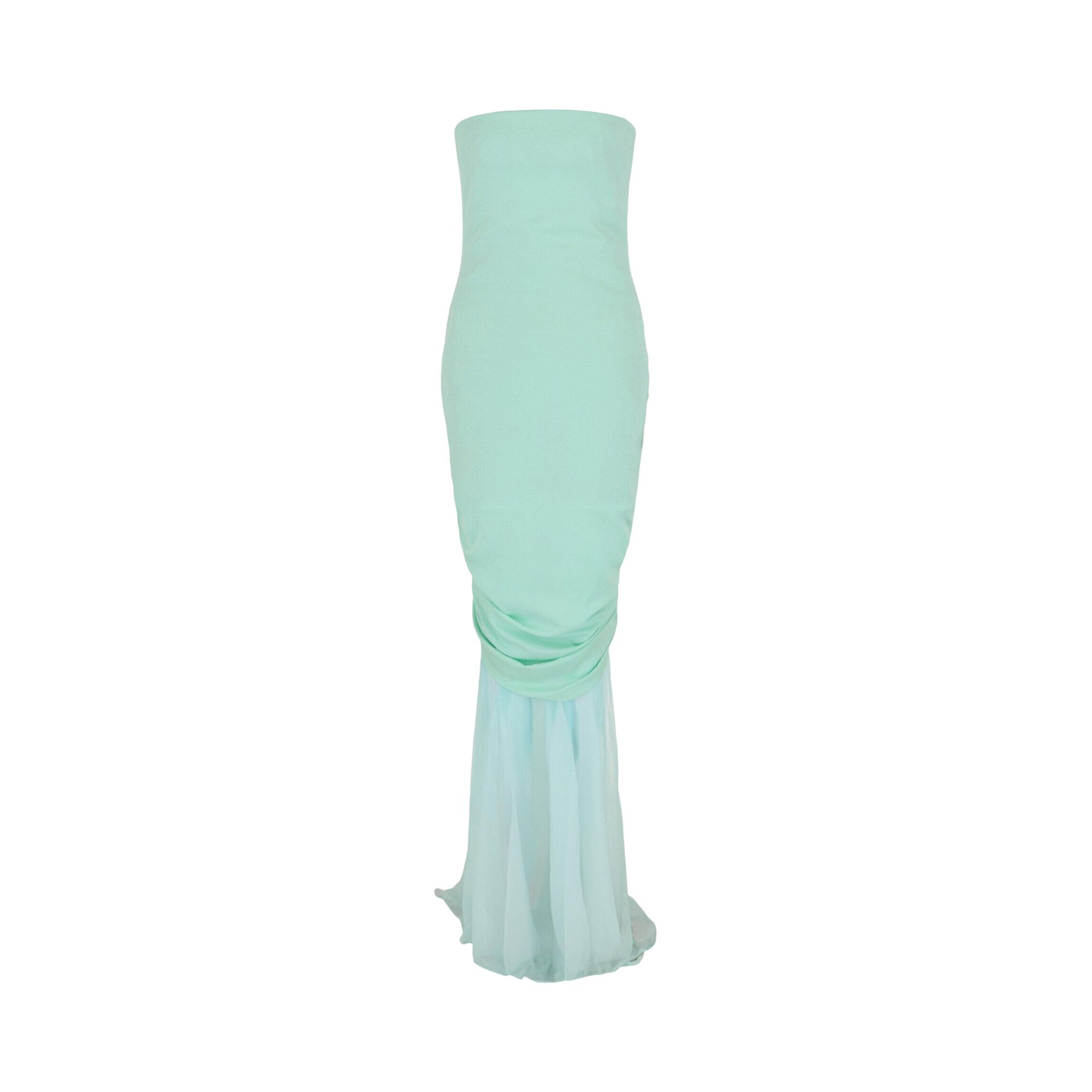 Pre-owned Givenchy Bow Mermaid Gown 'green Mint' | Women's Size 40