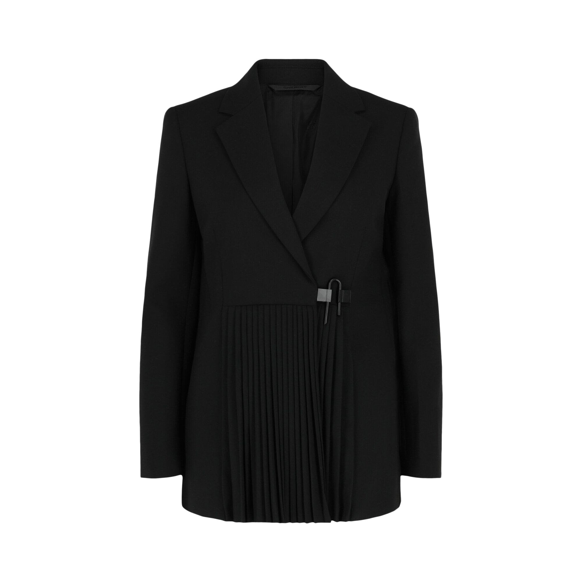 Pre-owned Givenchy Accordion Pleated U Lock Jacket 'black' | Women's Size 36