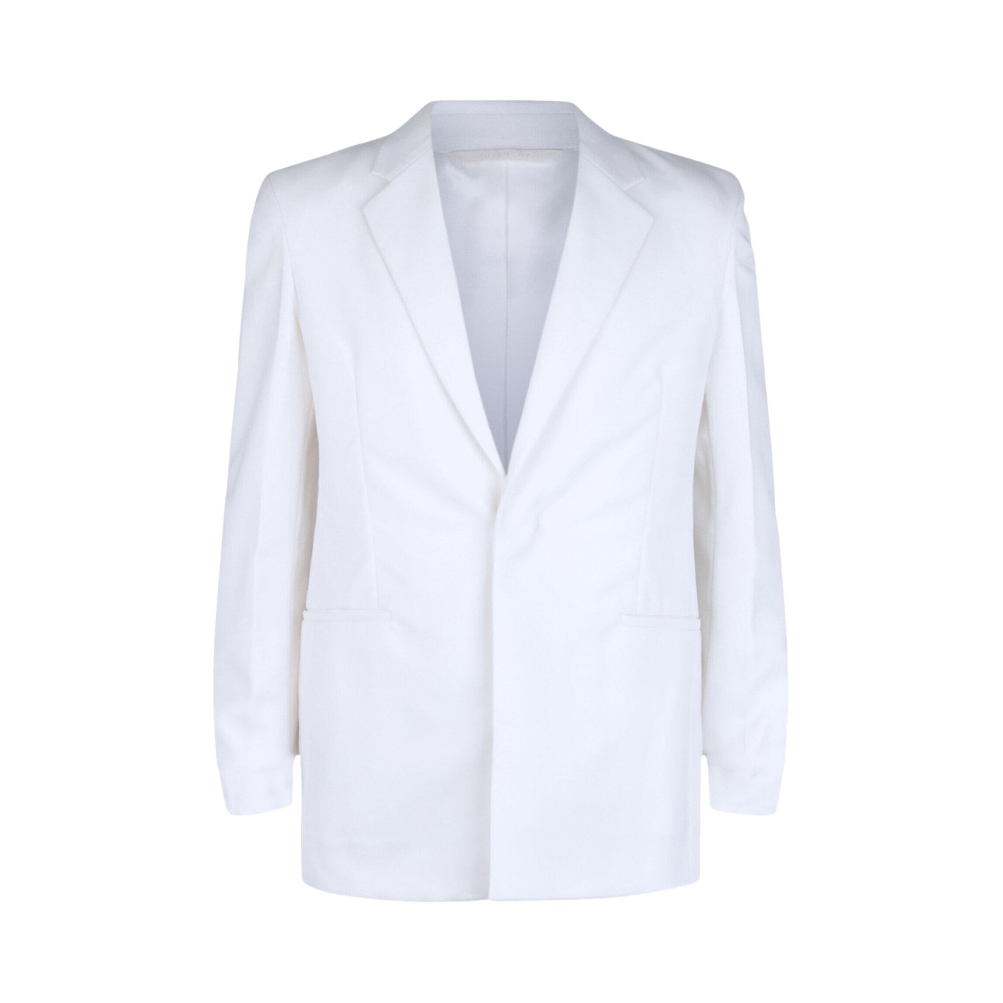 Pre-owned Givenchy Extra Fitted Single Button Blazer 'white' | Men's Size 48