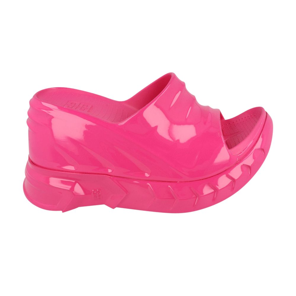 Pre-owned Givenchy Wmns Marshmallow Wedge Slide 'neon Pink' | Women's Size 38