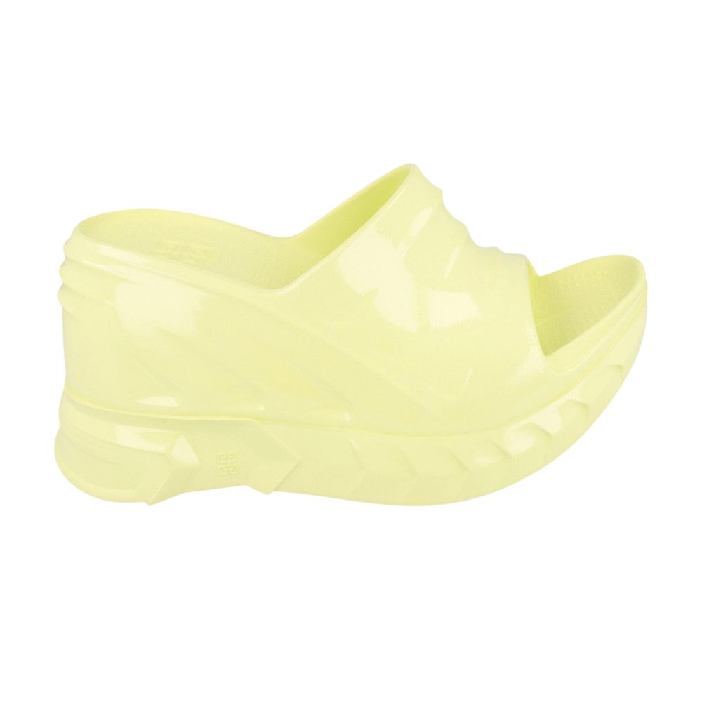 Pre-owned Givenchy Wmns Marshmallow Wedge Slide 'pale Yellow' | Women's Size 40