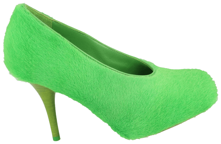 Givenchy Wmns Show Pumps Lamb Hair Absynthe Green