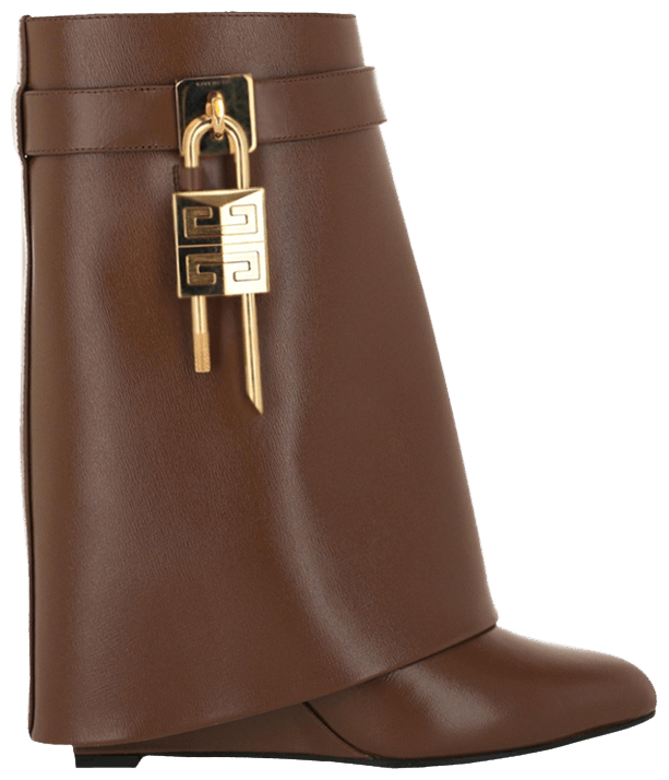 Givenchy Wmns Shark Lock Ankle Boot Walnut