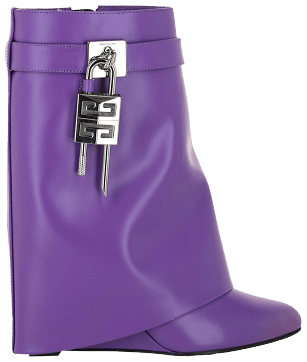 Givenchy Wmns Shark Lock Ankle Boot Ultraviolet