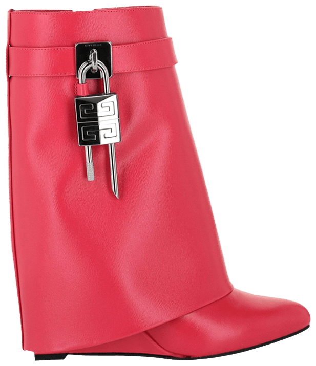 Givenchy Wmns Shark Lock Ankle Boot Neon Pink