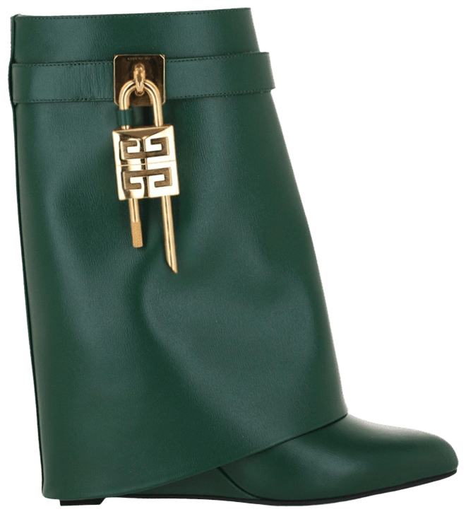 Givenchy Wmns Shark Lock Ankle Boot Emerald Green