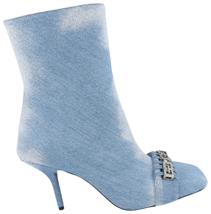 Givenchy Wmns G Denim Ankle Boots Medium Blue