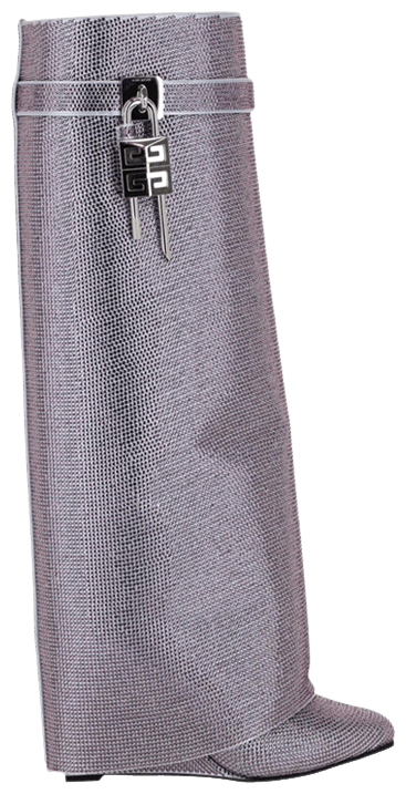 Givenchy Wmns Shark Lock Wide Fit Pant Boot Lavender