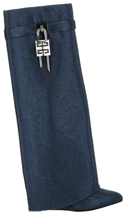 Givenchy Wmns Shark Lock Wide Fit Pant Boot Petrol Blue