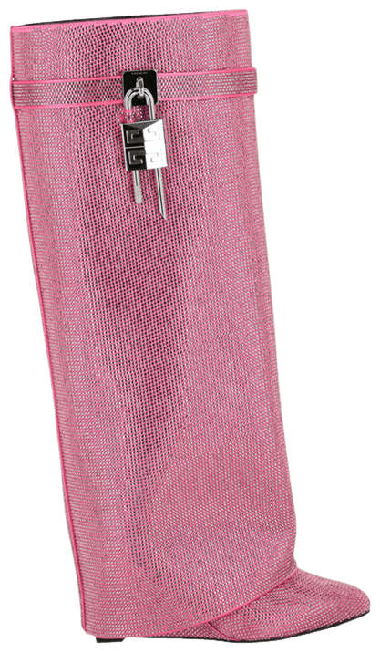 Givenchy Wmns Shark Lock Wide Fit Pant Boot Neon Pink