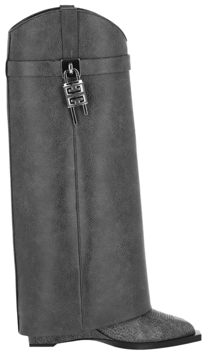 Givenchy Wmns Shark Lock Cowboy Boot Black