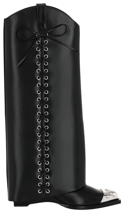 Givenchy Wmns Shark Lock Cowboy Boot Black