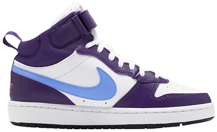 Nike Court Borough Mid 2 GS White Eggplant