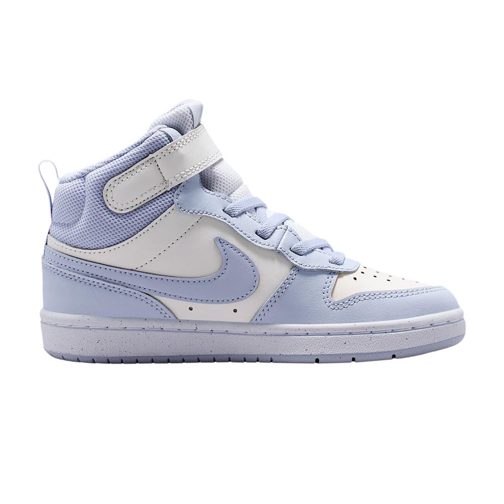 Nike Court Borough Mid 2 PS 'Platinum Tint Ghost' | Blue | Kid's Size 10.5 - CD7783-014