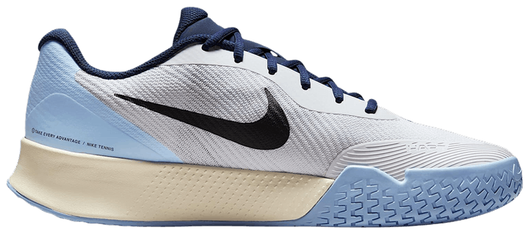 NikeCourt Vapor Lite 3 HC White Midnight Navy