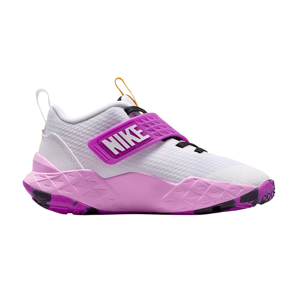 Nike Team Hustle D 12 PS 'White Vivid Purple' | Kid's Size 10.5 - HF6280-103