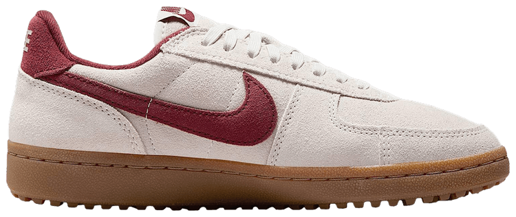 Nike Wmns Field General Suede Light Bone Dark Team Red