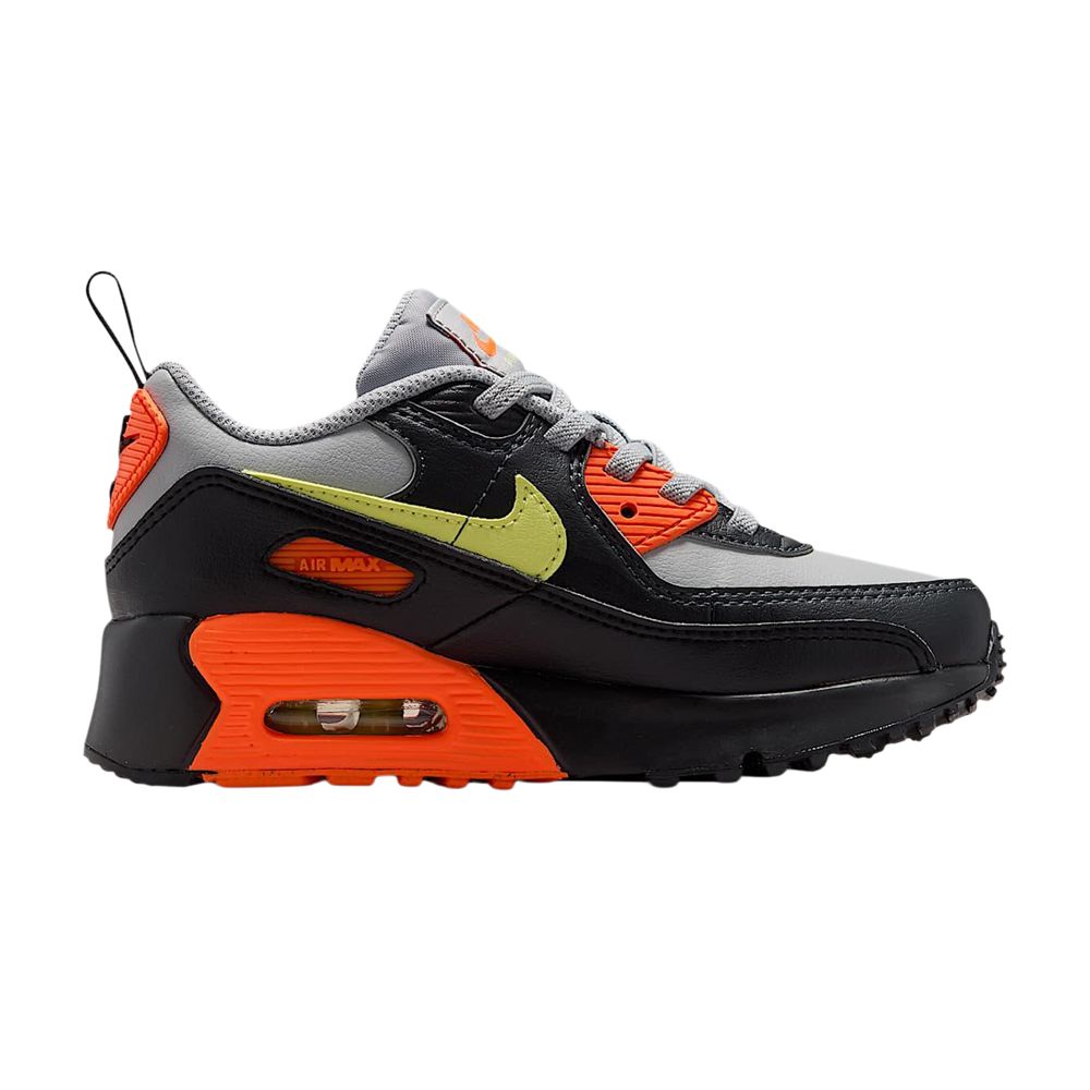 Nike Air Max 90 EasyOn PS 'Black Light Smoke Grey Hyper Crimson' | Kid's Size 3 - IH1417-033