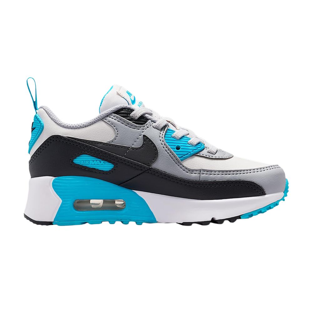 Pre-owned Nike Air Max 90 Easyon Ps 'platinum Tint Blue Lightning' | Black | Kid's Size 13