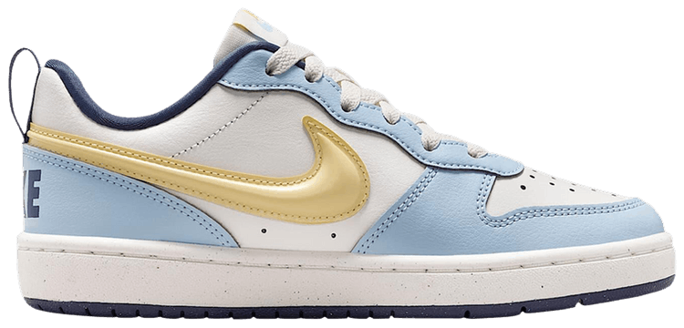 Nike Court Borough Low Recraft GS  Celestine Blue Soft Yellow